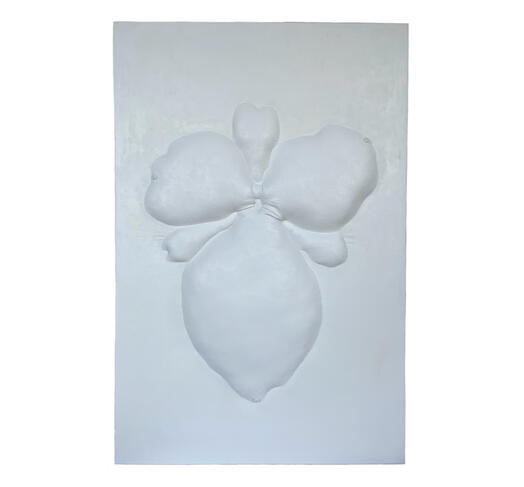 Ghost.STCH25h25a, 2025-2025 22" x 33" bedlinen, batting, primer, thread