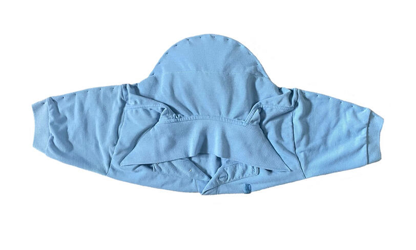 Passengers (Embodiment Series), 2025 polo shirt, electrical wire, thread