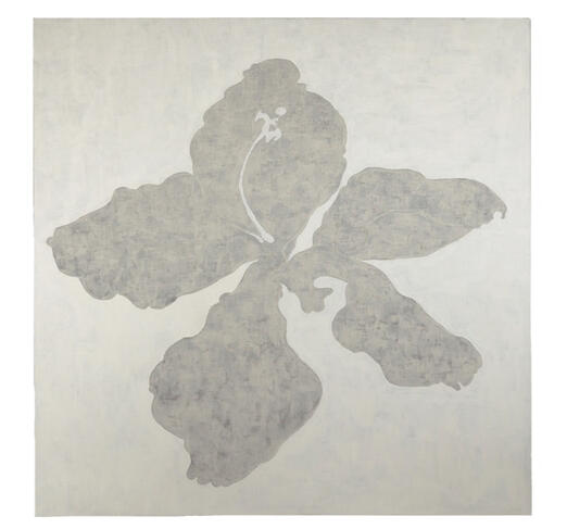 STCH01a26, 2026 48" x 48" linen, thread, assorted paints