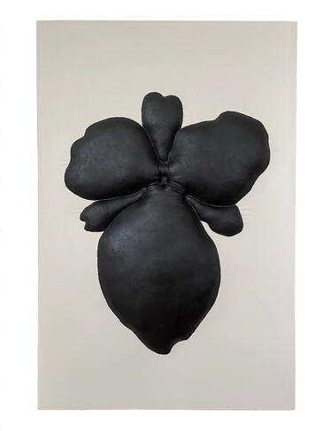 Ghost.STCH25h25b, 2025 22" x 33" bedlinen, batting, acrylic, thread